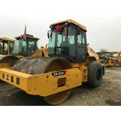 22吨单钢轮震动压路机租赁